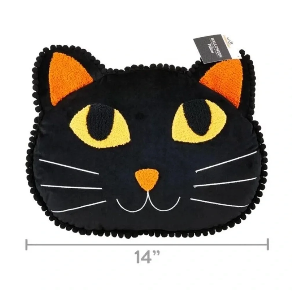 Halloween Black Cat Decorative Pillow 14